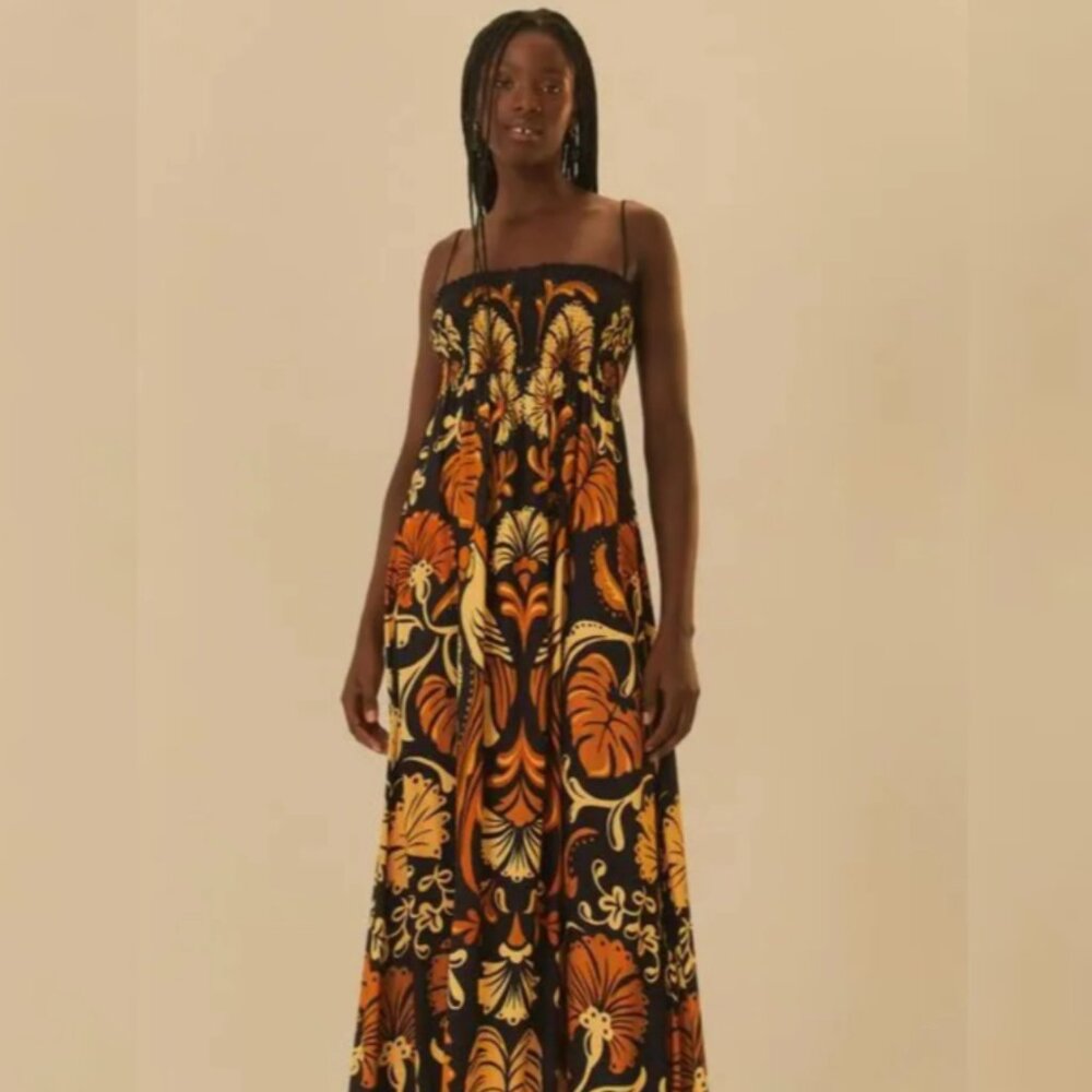 SOLD FARM Rio Helena Maxi Dress sz Large New with Tags STUNNING!!!